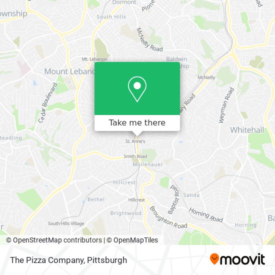 The Pizza Company map