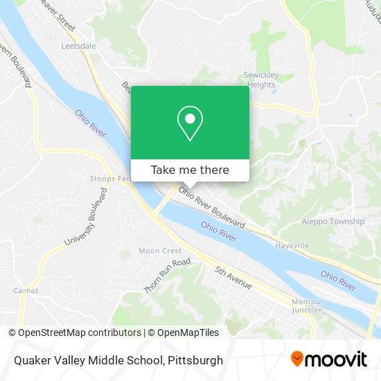 Quaker Valley Middle School map