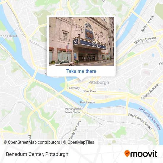 Benedum Center map