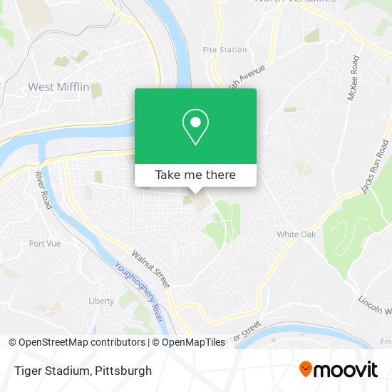 Mapa de Tiger Stadium