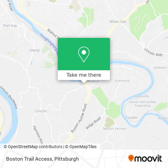 Mapa de Boston Trail Access