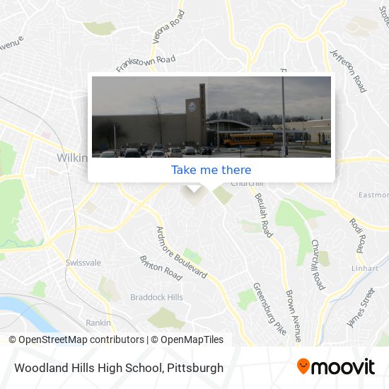 Mapa de Woodland Hills High School