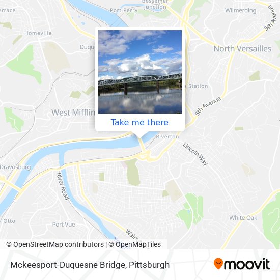 Mckeesport-Duquesne Bridge map