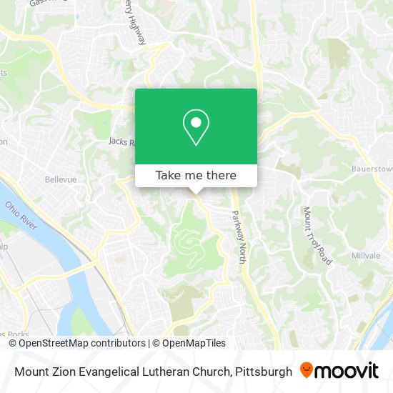 Mapa de Mount Zion Evangelical Lutheran Church