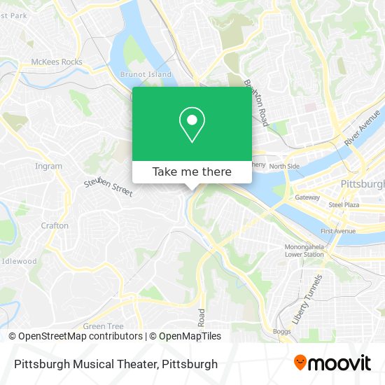 Mapa de Pittsburgh Musical Theater