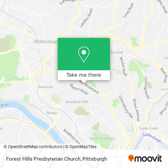 Forest Hills Presbyterian Church map