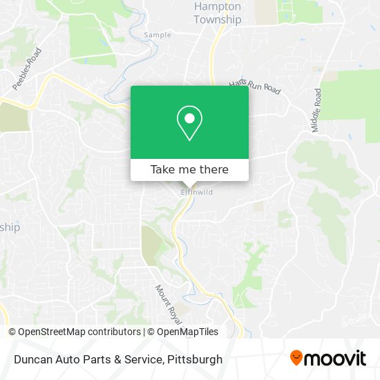 Mapa de Duncan Auto Parts & Service