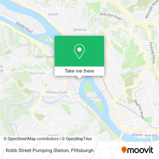 Mapa de Robb Street Pumping Station