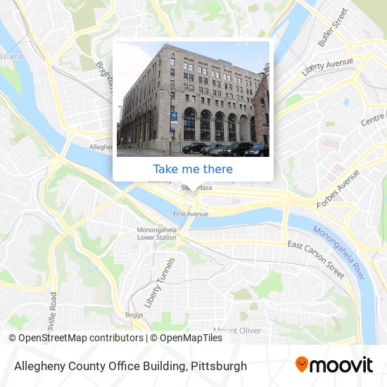 Allegheny County Office Building map