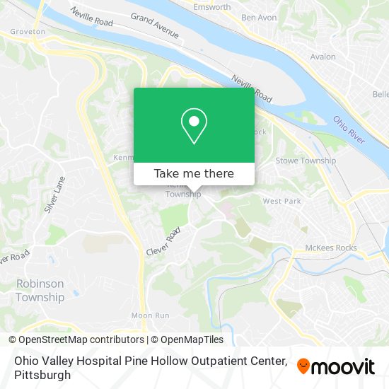 Mapa de Ohio Valley Hospital Pine Hollow Outpatient Center