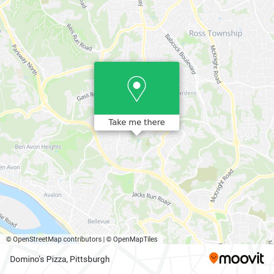 Domino's Pizza map