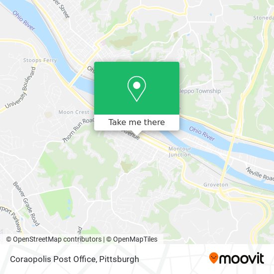 Mapa de Coraopolis Post Office