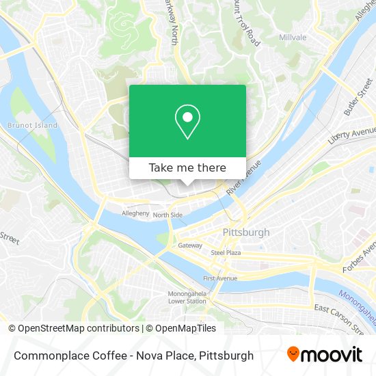 Commonplace Coffee - Nova Place map