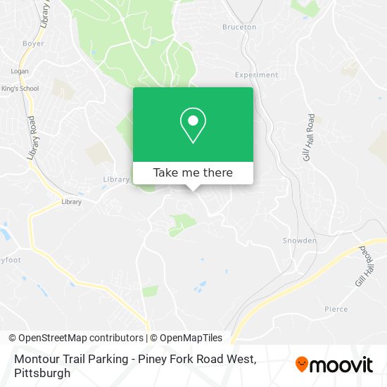 Mapa de Montour Trail Parking - Piney Fork Road West