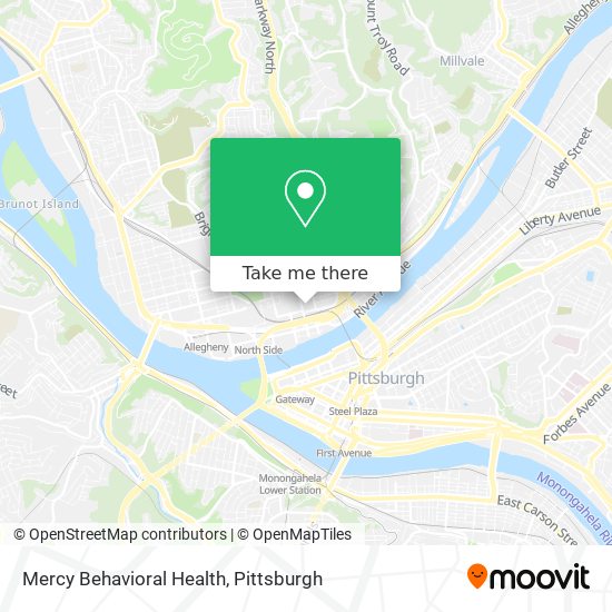 Mercy Behavioral Health map