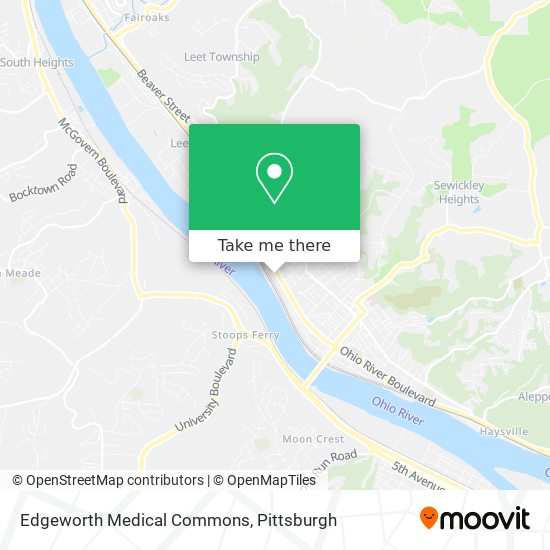Edgeworth Medical Commons map