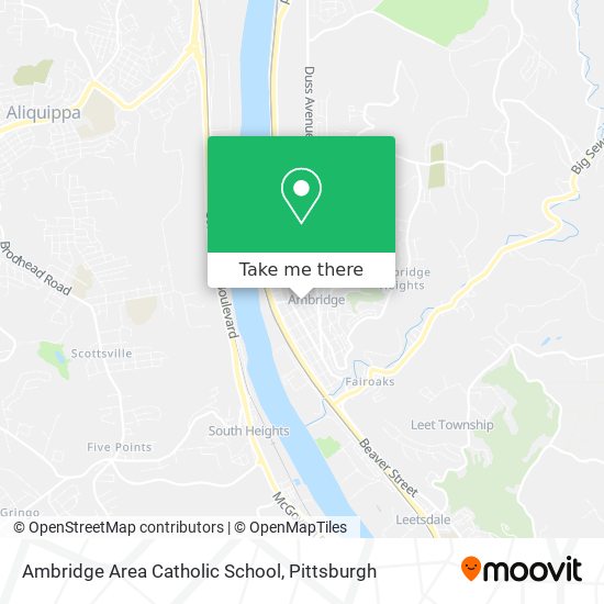 Mapa de Ambridge Area Catholic School