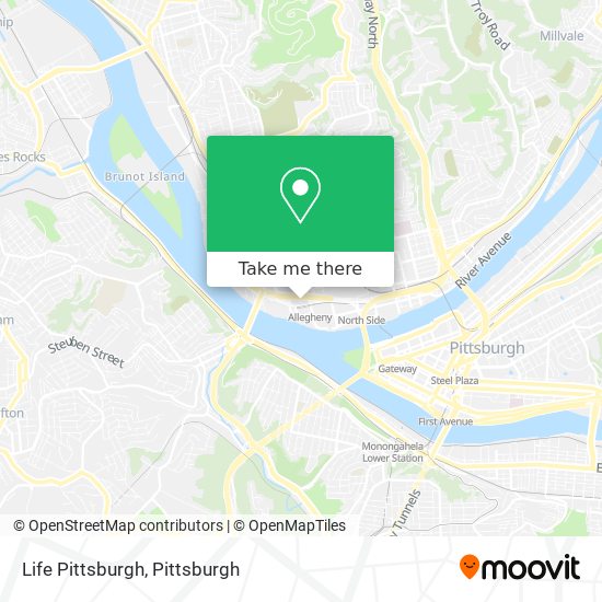 Mapa de Life Pittsburgh