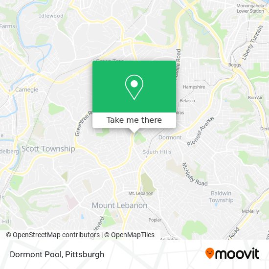 Mapa de Dormont Pool