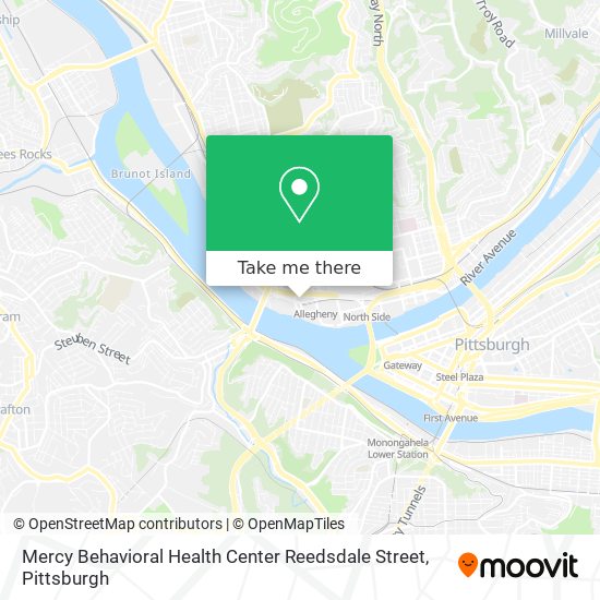 Mercy Behavioral Health Center Reedsdale Street map