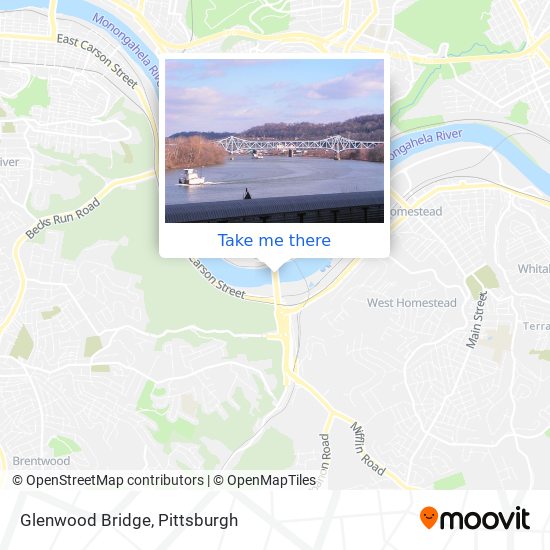 Glenwood Bridge map