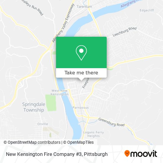 New Kensington Fire Company #3 map