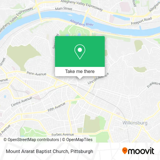 Mount Ararat Baptist Church map
