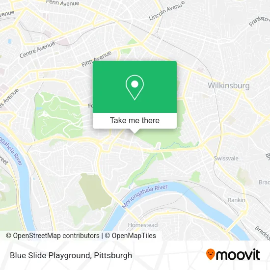Blue Slide Playground map