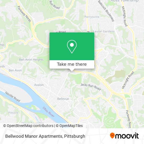 Mapa de Bellwood Manor Apartments