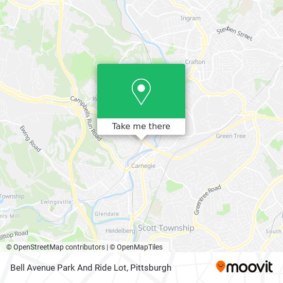 Bell Avenue Park And Ride Lot map