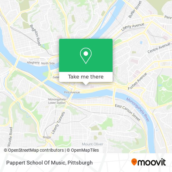 Mapa de Pappert School Of Music