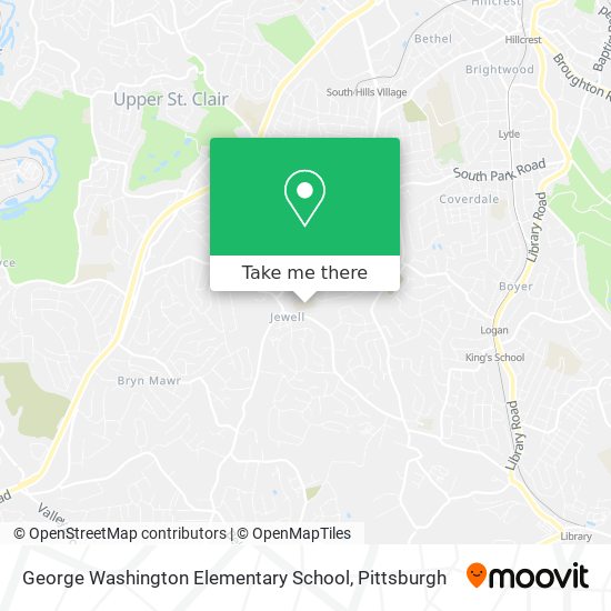 Mapa de George Washington Elementary School