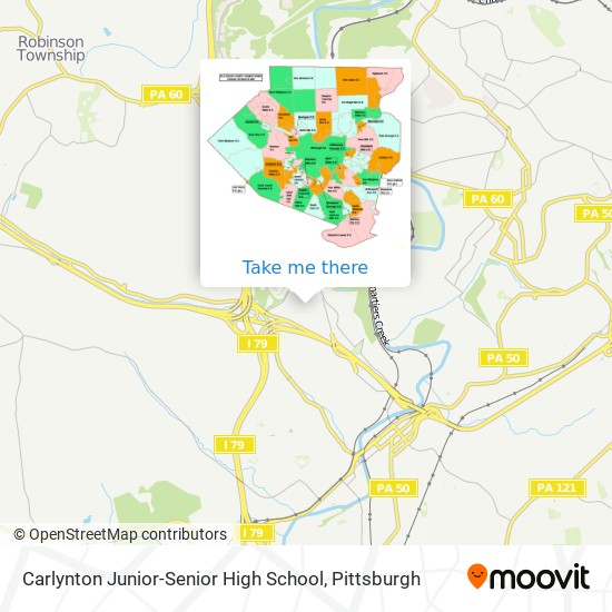 Mapa de Carlynton Junior-Senior High School