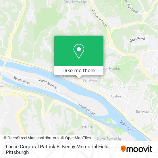 Lance Corporal Patrick B. Kenny Memorial Field map