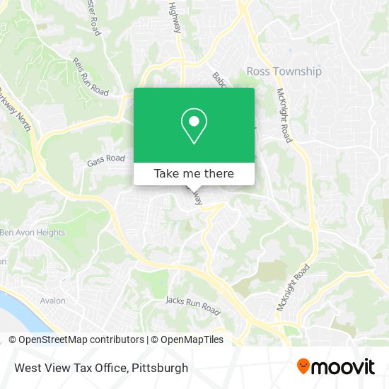 West View Tax Office map