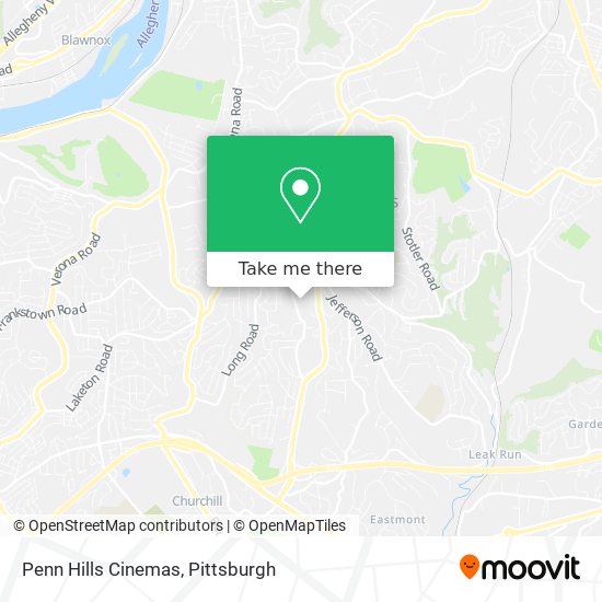 Penn Hills Cinemas map