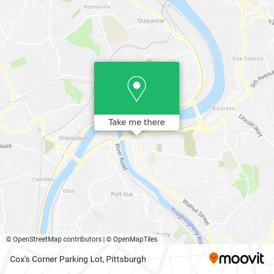 Mapa de Cox's Corner Parking Lot