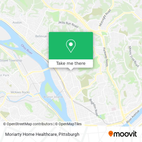 Moriarty Home Healthcare map