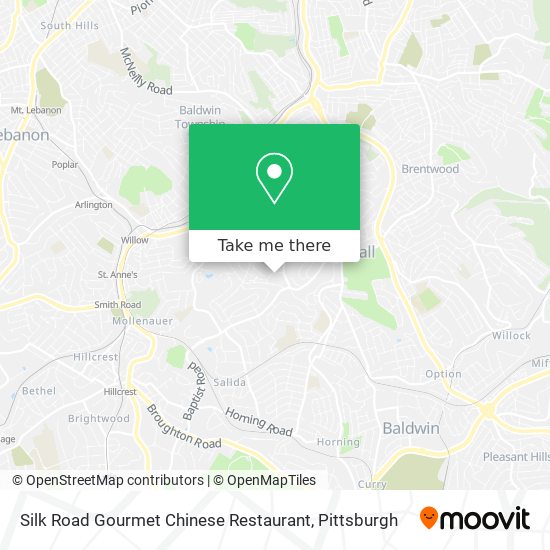 Silk Road Gourmet Chinese Restaurant map