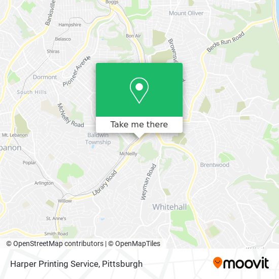 Harper Printing Service map