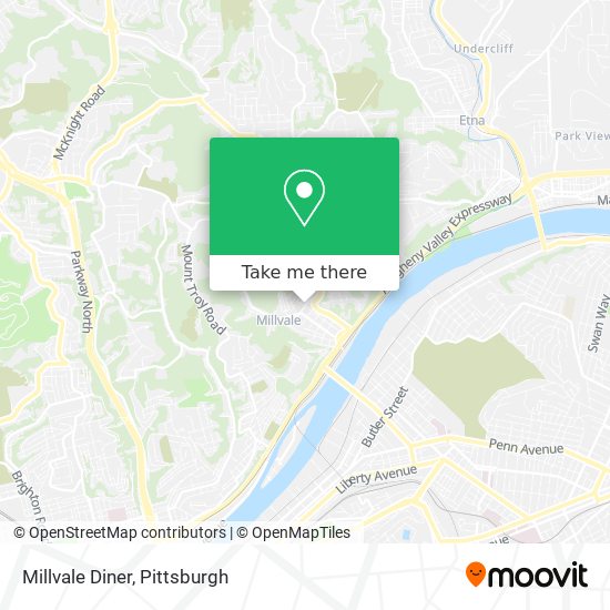 Mapa de Millvale Diner