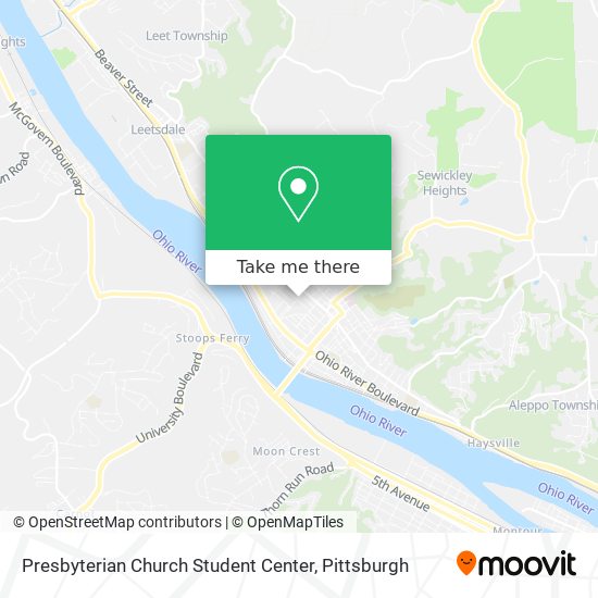 Presbyterian Church Student Center map