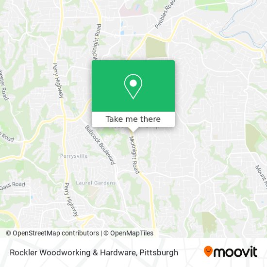 Rockler Woodworking & Hardware map