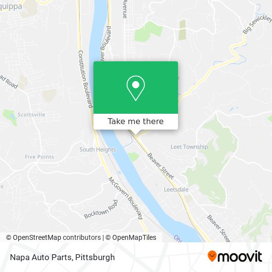 Mapa de Napa Auto Parts