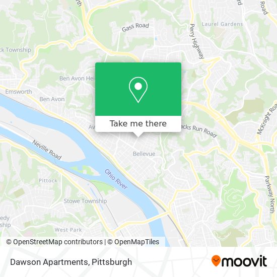 Mapa de Dawson Apartments