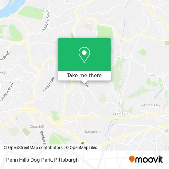 Penn Hills Dog Park map