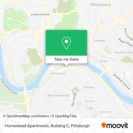 Mapa de Homestead Apartments, Building C
