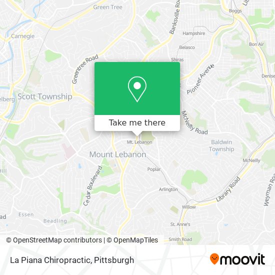 La Piana Chiropractic map