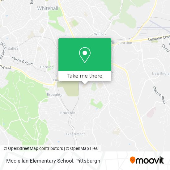 Mcclellan Elementary School map