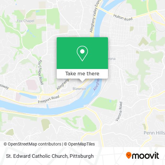 St. Edward Catholic Church map